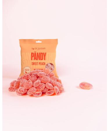 PANDY Candy SWEET PEACH - Gummy Candies Bag Only 1g Sugar & 80 Calories 1x50g Sweet Peach 1x50g - Buy Online on GoSupps.com