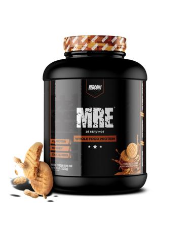 REDCON1 MRE Protein Powder Peanut Butter Cookie - Meal Replacement Protein Blend Made with MCT Oil & Whole Foods - Protein with Natural Ingredients to Aid in Muscle Recovery (25 Servings)