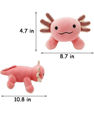 YILITI Axolotl Stuffed Animal Toy 10.8 - Cute Axolotl Plushie Doll Pillow for Kids & Adults (Pink) - Buy Online on GoSupps.com