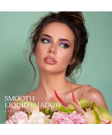Kilshye Glitter Liquid Eyeshadow - High Pigment, Long Lasting, Waterproof Makeup in A- Purple 4 | For Women and Girls - Buy Online on GoSupps.com