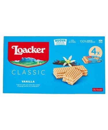 Loacker Classic Pack of 3 vanilla skull shaped cubes waffles biscuits cakes 4 x 45 g
