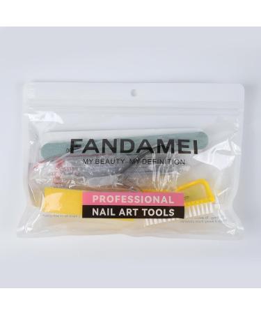 Fandamei Manicure Set - Complete Nail File & Buffer Set for Gel Nails | 100/180 Nail Files Nail Tongs & Shaver | Perfect Manicure & Pedicure Kit - Buy Online on GoSupps.com