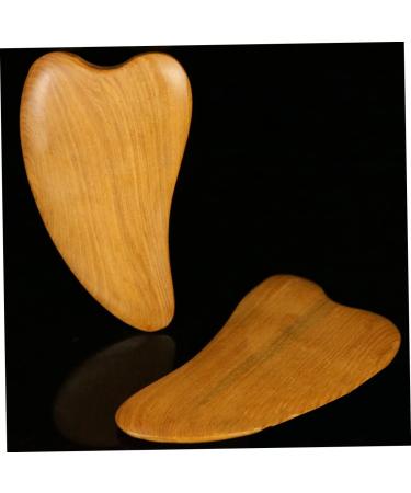 Healeeved Gua Sha Board Set - 4 Heart Shape Wooden Facial Massage Tools for Spa Scraping & Relaxation - Buy Online on GoSupps.com