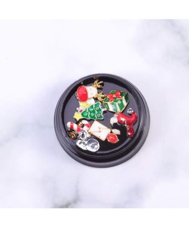 LEORX 2 Box Christmas Nail Jewelry 3D Colorful Metal Nail Studs Rhinestone Nails Art Decoration for Women Girls - Buy Online on GoSupps.com