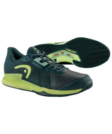 HEAD Men's Sprint Pro 3.5 Clay Men Tennis Shoes 44 EU Forest Green Light Green