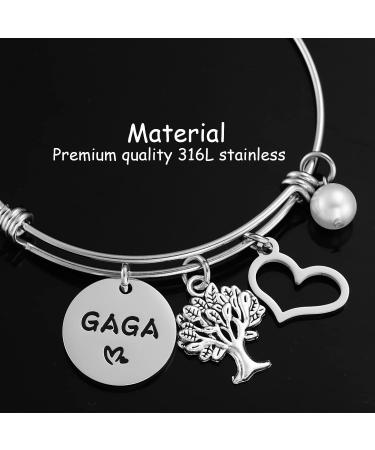 Gaga Gifts for Grandma: Birthday Bracelet from Grandkids - AHAETH Jewelry - Buy Online on GoSupps.com
