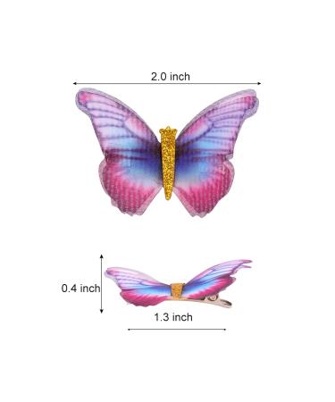AOPRIE Glitter Butterfly Hair Clips: 20 Pieces Colorful Barrettes for Women & Teens - Buy Online on GoSupps.com