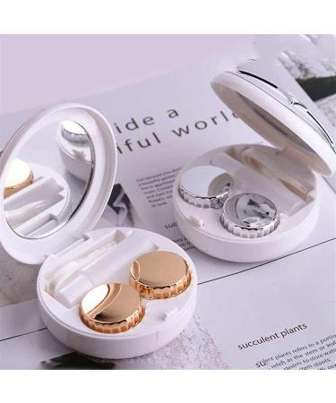Nfegsiya Rose Red Contact Lens Case Kit - Round Mirror Housing & Eye Care Container for Travel - Buy Online on GoSupps.com