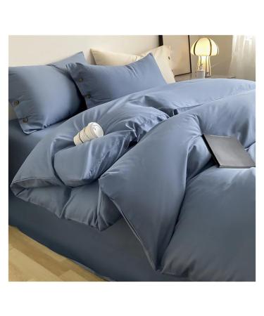 Bedding Sets Comforter Sets Sheets Pillowcases Queen Size Gifts Adults Children Skin Friendly Comfort Comforter Sets Soft (Blue Twin)