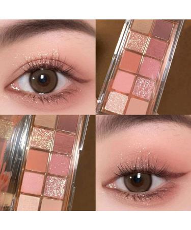 Go Ho 10-Color Matte & Glitter Eyeshadow Palette - High Pigment, Waterproof, Natural-Looking Shades - Buy Online on GoSupps.com