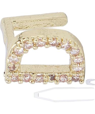 English Letter D Teeth Brace Hip Hop Decoration Jewelry with Tweezers and Solid Wax for Halloween Parties Brass Material (Gold) - Buy Online on GoSupps.com