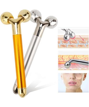 Xzeit 24k Gold Electric Facial Massager Kit - 3D Roller & T-Type Skin Care Tools for Radiant Skin - Buy Online on GoSupps.com