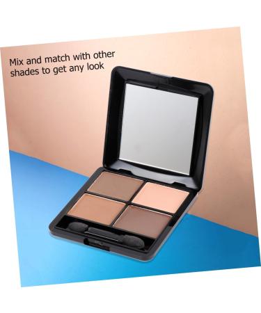 Beavorty 3pcs 4 Shadow Mirror Eye Elegant Colors Matte and with Brown Sponge Eyeshadow Makeup 1 count (Pack of 1) As Shownx3pcs - Buy Online on GoSupps.com