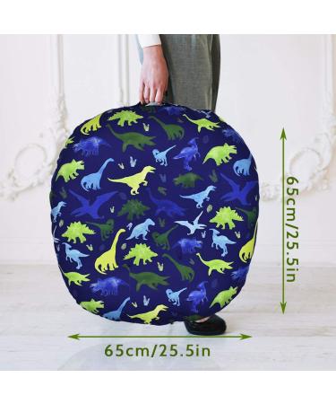 Dinosaur Blue Lounger Cover for Baby | Breathable & Reusable Slipcover - Buy Online on GoSupps.com