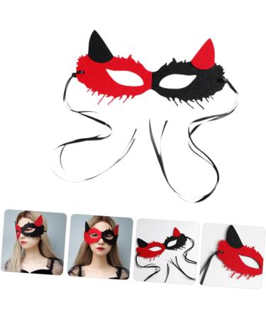 Healeved for Couple Halloween Cosplay Masks Masquerade Costume Outfits Halloween Scary Halloween Costume Mask Retro Party Mask Fox for Women - Buy Online on GoSupps.com