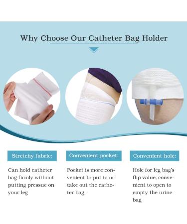 Catheter Leg Bag Holder 2 Count Fabric Catheter Sleeves Urine Leg Bag Holder - Urinary Drainage Bag Stay in Place Urine Bags for Legs Foley Catheter Bag Holder Strap for Men or Women Wheelchairs (M) Medium (Pack of 2) - Buy Online on GoSupps.com