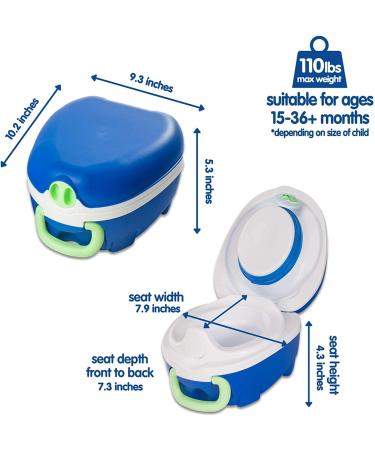 Blue Travel Potty - My Carry Potty: Portable Award-Winning Toddler Toilet Seat - Buy Online on GoSupps.com