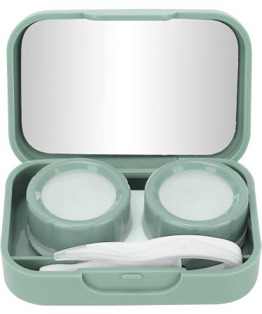 Buy Green Contact Lens Storage Container with Silicone and Mirror | Safe & Compact Contact Lens Etui - Buy Online on GoSupps.com