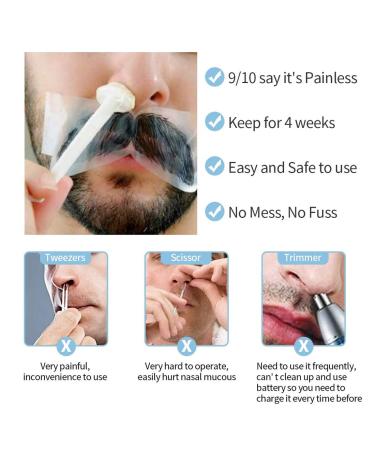 50 Nose Wax Applicators - Nasal Hair Removal Sticks for Men & Women | Clean Nostrils Easily - Buy Online on GoSupps.com