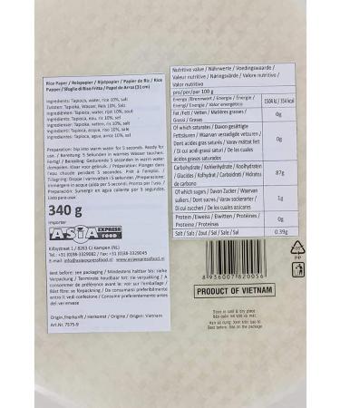 Bamboo Tree Rice Paper 31 cm - 340 g (Spring Roll Wrappers) - Buy Online on GoSupps.com