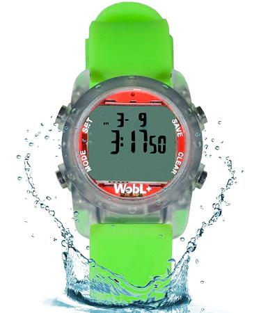 WobL Waterproof Vibrating 9 Alarms Countdown Timer Wristwatch (Green) - Compact & Reliable Reminder for Sports, Medicine, and Potty Training - Buy Online on GoSupps.com