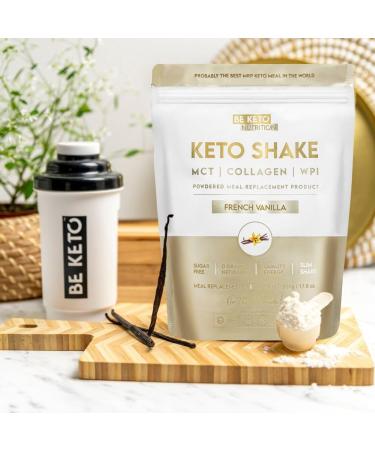 Beketo Diet Keto Shake Frans Vanille 500 g - Buy Online on GoSupps.com