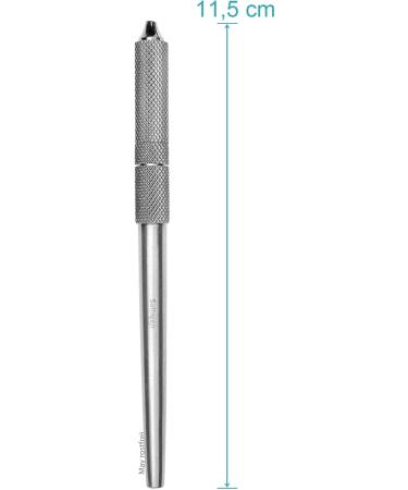May Foot Care Scalpel Handle for Hollow Chisel Blades - Stainless Steel Callus Removal Tool with Grooved Handle - Buy Online on GoSupps.com