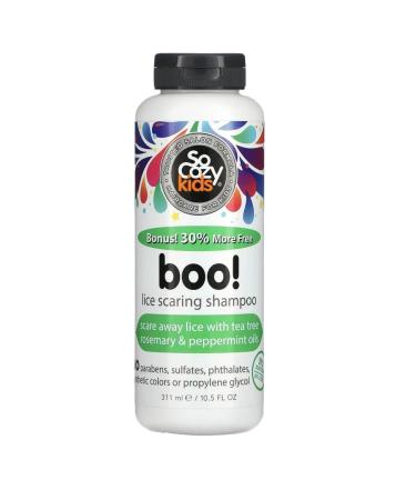 SoCozy Kids Boo Lice Scaring Shampoo Bonus Size - 10.5 fl oz, Clear 10.5 Fl Oz (Pack of 1)