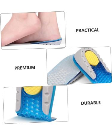 NOLITOY Shock Absorbing Heightening Insoles - 3 Pairs Gel Shoe Inserts for Men & Women Invisible Lift Cushions & Heel Boosters - Buy Online on GoSupps.com