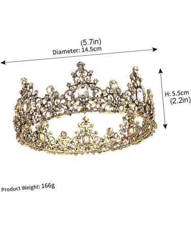 MAGICLULU 1pc Baroque Crown Womens Headbands Hairband for Skincare Baroque for Womens Bridal Headpiece Vintage Headdress Baroque Vintage Crowns Wedding Accessories Bride Alloy 14.5x5.5CM White - Buy Online on GoSupps.com