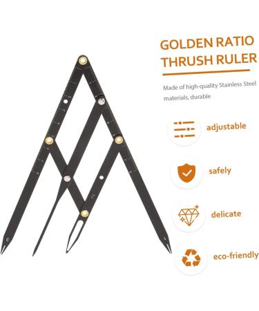 Angoily 5 pcs Mean Measure Three-point Steel Stencils Metal Generation Golden Tools Stainless Gadgets 25x5x0.6cmx5pcs Blackx5pcs - Buy Online on GoSupps.com