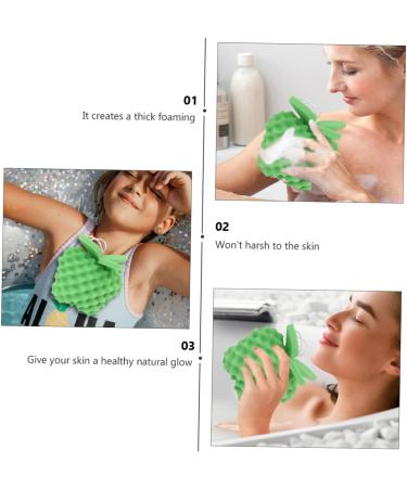 Buy Minkissy 2pcs Fruit Shower Bath Sponge for Kids | Soft Children s Bath Scrubber Ball - Buy Online on GoSupps.com