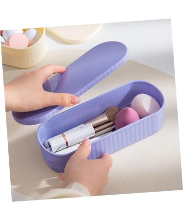 minkissy Box Makeup Brush Storage Box Makeup Brush Drying Holder Makeup Tools Storage Holder Makeup Brush Storage Holder Makeup Brush Cleaner Purple Miss Cosmetic Drying Oven - Buy Online on GoSupps.com