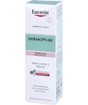 Eucerin Dermopure Triple Effect facial serum against impure skin pimple marks and shiny skin 40 ml Oplossing - Buy Online on GoSupps.com