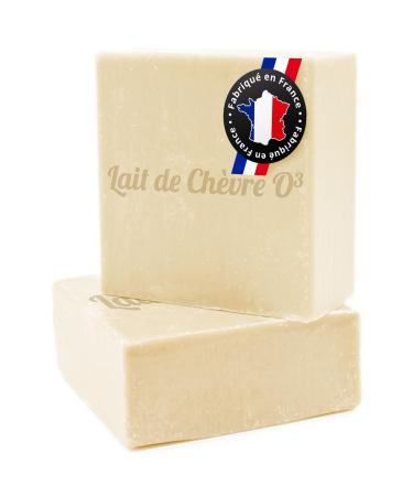 Goat Milk Soap - 100% French and Natural Manufacturing - LOT of 2 Extra Gentle Face Soaps - Handmade Exfoliating Soap - Sensitive Skin Face Mask - 2x100g of Soap