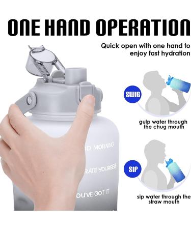 HydroPal 128oz BPA-Free Water Bottle with Straw | Leak-proof Gallon Bottle for Fitness, Gym, Outdoor Sports | Moonlit Asteroid Design - Buy Online on GoSupps.com