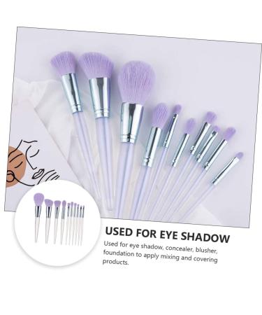 FRCOLOR 20 Pcs Makeup Brush Set - Blush Concealer & Eye Brushes with Purple Crystal Handle - Premium Acrylic Face Makeup Tools for Flawless Beauty - Buy Online on GoSupps.com