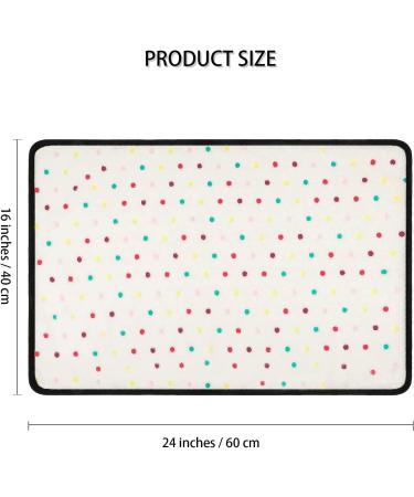 URATOT Dot Print Pet Blanket 4-Piece Set | Soft & Durable Dog Blanket | 24x16 Inches | Blue Pink Dark Grey Beige - Buy Online on GoSupps.com