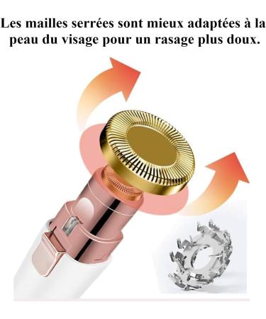 EpilSmooth pilateur Visage Xandora - pilateur Visage Femme Doux Et Pr cision pilation Sans Douleur Lumi re LED (Beige) - Buy Online on GoSupps.com