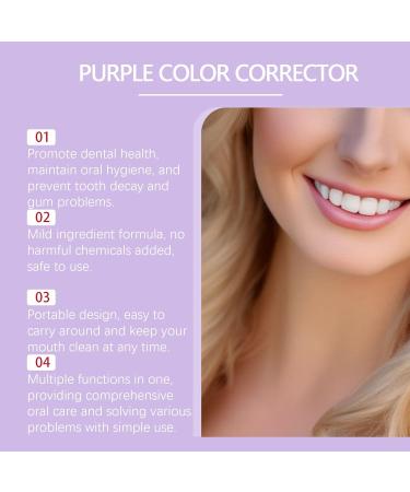 Purple Brightening Toothpaste - Teeth Whitening Stain Removal Enamel Protection Gentle Formula Easy Daily Use(4PCS) - Buy Online on GoSupps.com