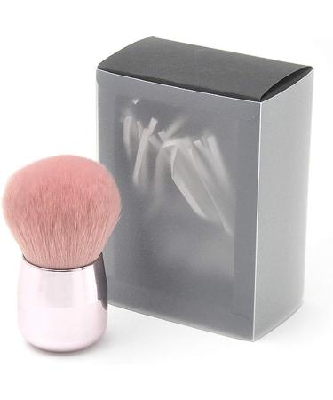 Ranvi Foundation Brush Portable Mineral Brush Angle Large Face Brush Pink Round Brush + Bevel Brush 2PCS - Buy Online on GoSupps.com