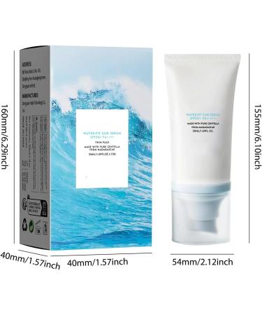 Centella Sunscreen SPF 50 Water-fit Sun Serum Water Fit Sun Serum No Sticky Refreshing Universal Sunscreen UV Defense sun protection moisturizing cream Refreshing For All Skin Type (1pc) - Buy Online on GoSupps.com