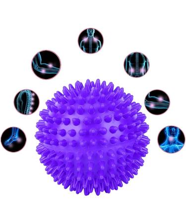 Evscan Soft Spike Yoga Massage Ball - Plastic Roller & Finger Relaxer - Foot Massage Tool for Fitness Training - Violet S - Buy Online on GoSupps.com