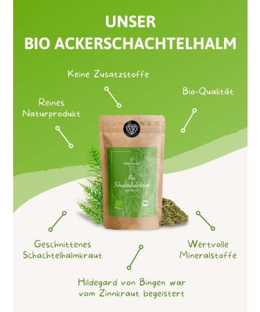 Organic Horsetail Tea 100g - 100% Pure Herbal Loose Cut Tea | Field Horsetail for Wellness | Free International Shipping - Buy Online on GoSupps.com