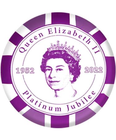 6 Piece Union Jack Flag Queen Memorial Badge - 2022 Platinum Jubilee Souvenir Brooch for 70-Year Anniversary - Buy Online on GoSupps.com
