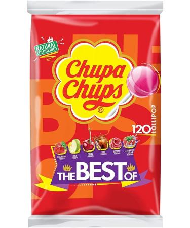 Chupa Chups Halloween Sweets - The Best Of Lollipop Sharing Bag (120 Lollies In 6 Flavours)