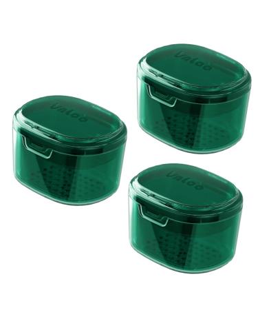 Minkissy 3st Retainer storage box Small braces bag retainer cleaning case holder prosthesis cleaner dentures for false teeth travel prosthesis bathroom.