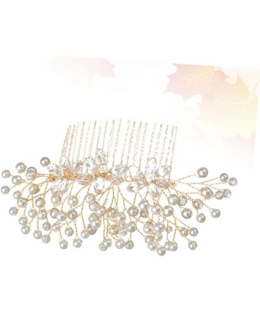 Didiseaon Crystal Hair Comb Wedding Hairpin Rhinestone Headpiece Bridal Hair Accessory Bridal Hair Clip Crystal Headpiece Hair Clips Pearl Hair Comb Bride Metal Hair Accessories - Buy Online on GoSupps.com