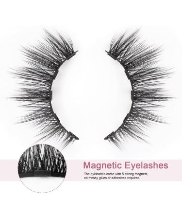 5 Pairs Boxed Magnetic Eyeliner False Eyelash Set Magnetic False Eyelash with Eyeliner with Tweezers Easy to Wear (2) - Buy Online on GoSupps.com