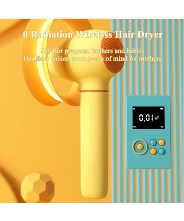 Mini Cordless Hair Dryer 3 Modes Hot/Cold Wind Wireless Hairdryer Battery Powered Travel Blow Dryer w/Charging Base for Women/s/Kids - Buy Online on GoSupps.com